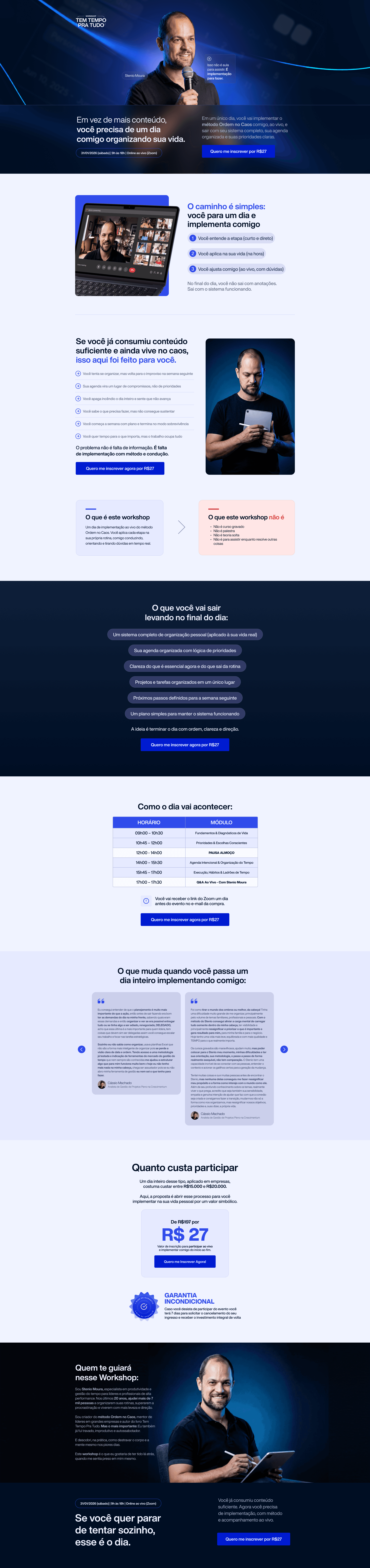 WS Tem Tempo pra Tudo — Página de Vendas